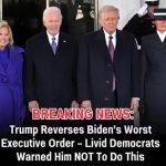Trump Strikes Back: Reverses Biden’s Controversial Executive Order Despite Democrat Fury