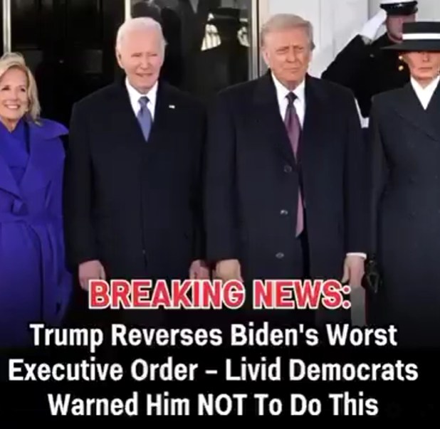Trump Strikes Back: Reverses Biden’s Controversial Executive Order Despite Democrat Fury