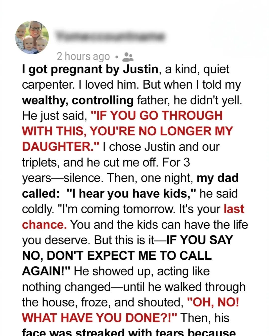 My Dad Disowned Me for Marrying a Poor Man – He Broke Down When He Saw Me After 3 Years