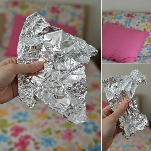 Piece of Aluminum Foil Before Bed Time