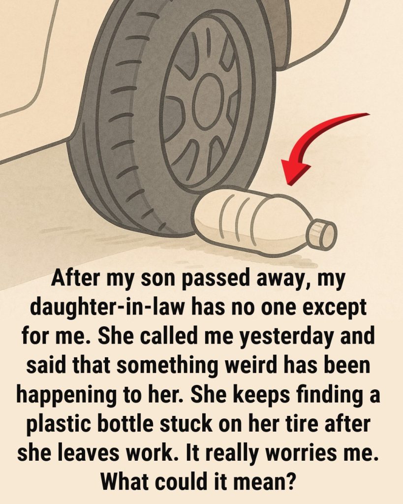 Why Noticing a Plastic Bottle Near Your Tire Matters