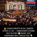 Chaos Erupts in DC! Senate Votes 51-44 — Dems Walk Out in Rage