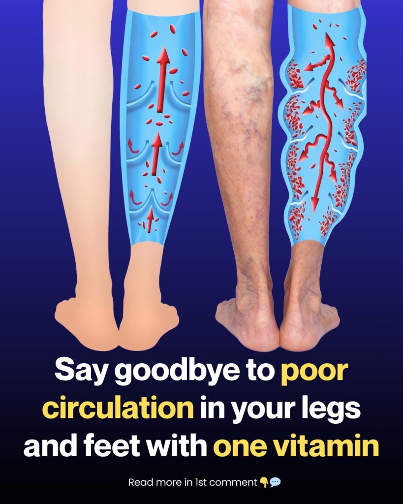 Say Goodbye to Poor Circulation in Your Legs and Feet With One Vitamin
