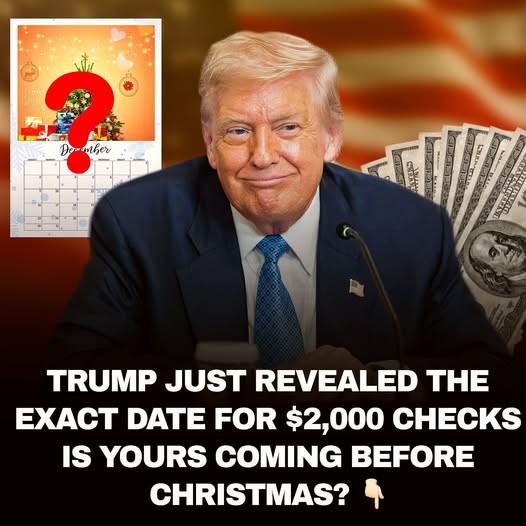 Trump Just Revealed the “Exact Date” for $2,000 Checks — but With No Clear Process, Eligibility Rules, or Approved Plan, Americans Are Left Wondering Whether the Tariff-Funded Payments Will Truly Arrive Before Christmas or If the Promise Is Mor