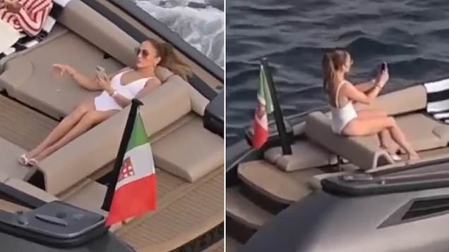 Jennifer Lopez Was Caught Acting Intimately With Two Young Men On A Yacht In Miami, Florida.!