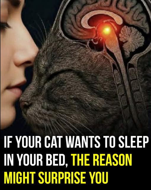 If your cat wants to sleep in your bed, the reason might surprise you