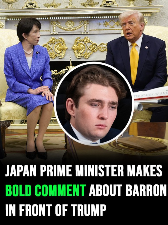 Bold Remarks About Barron Trump Made by Japanese PM in Front of Former President