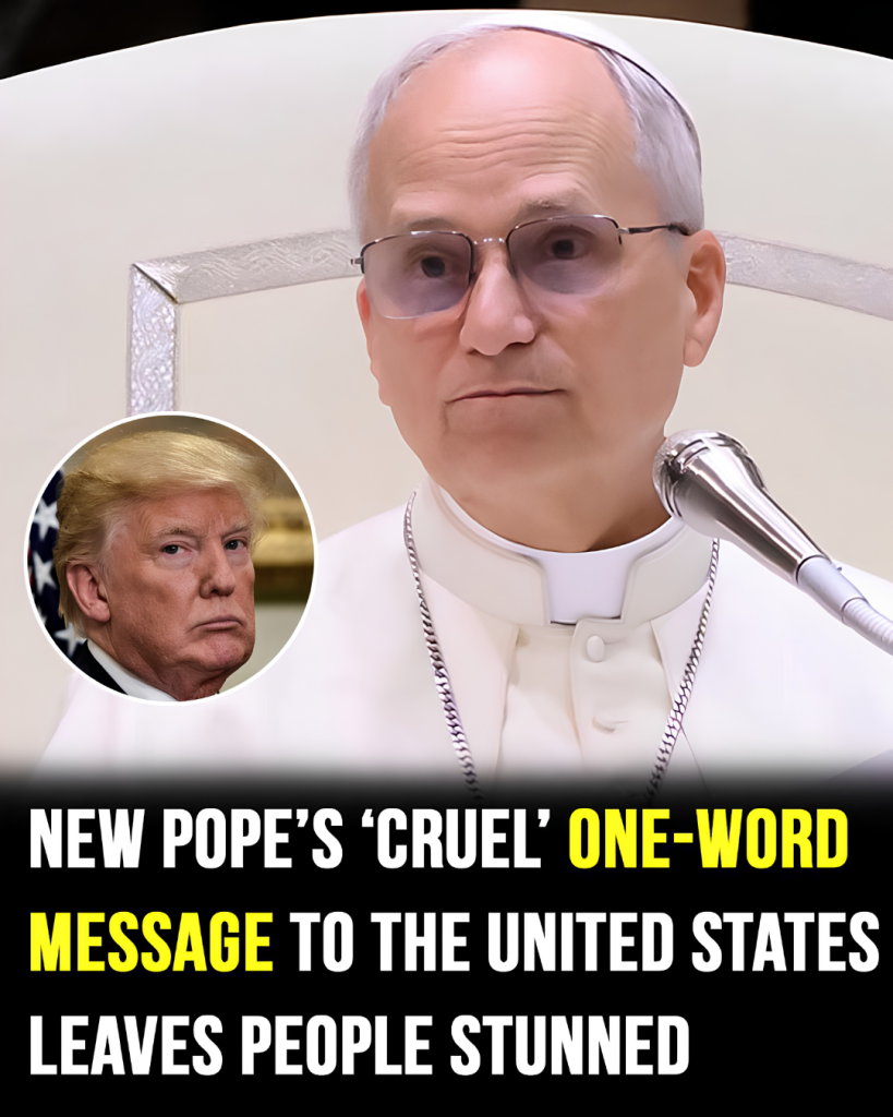 Pope’s one-word message to the United States goes viral