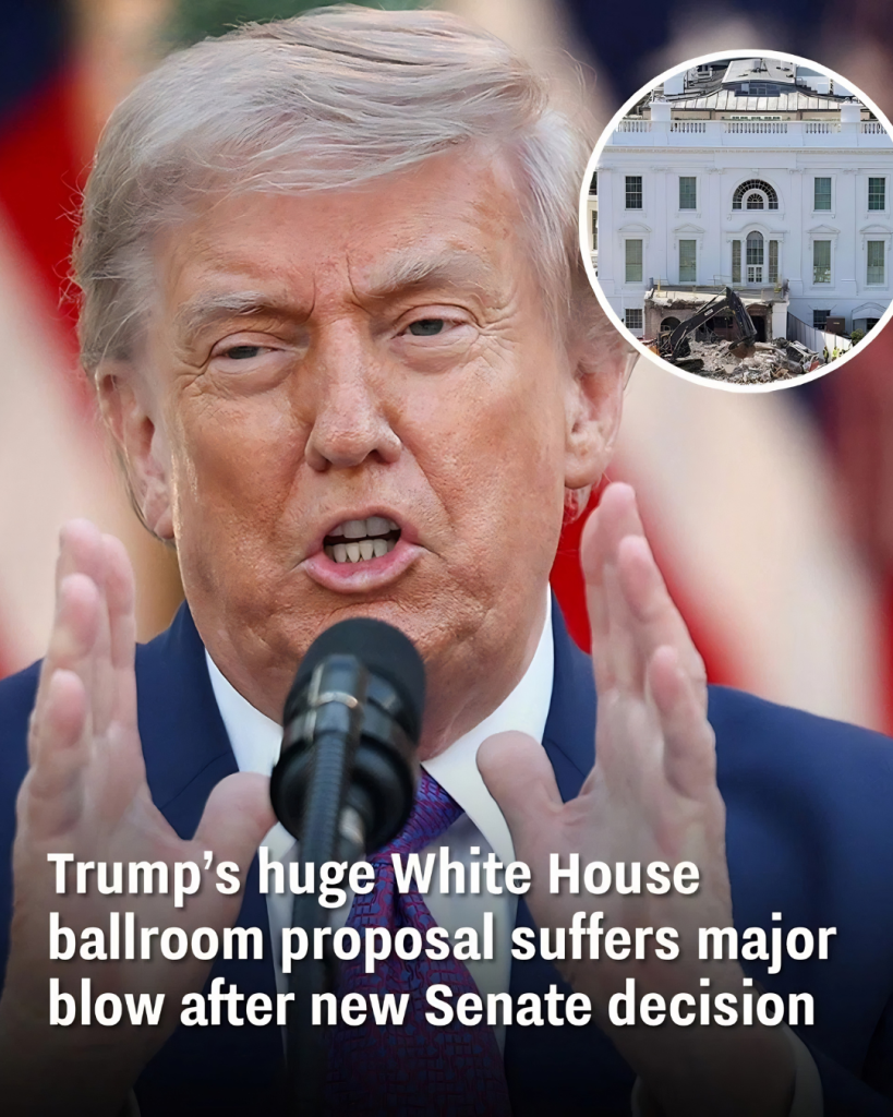 Donald Trump’s huge White House ballroom proposal suffers major blow after new Senate decision
