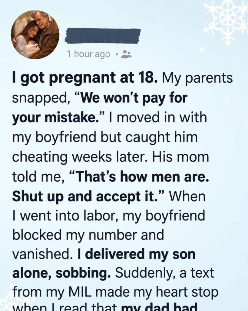 I Walked Into Labor Completely Alone… But What My Father Did Next Healed Everything