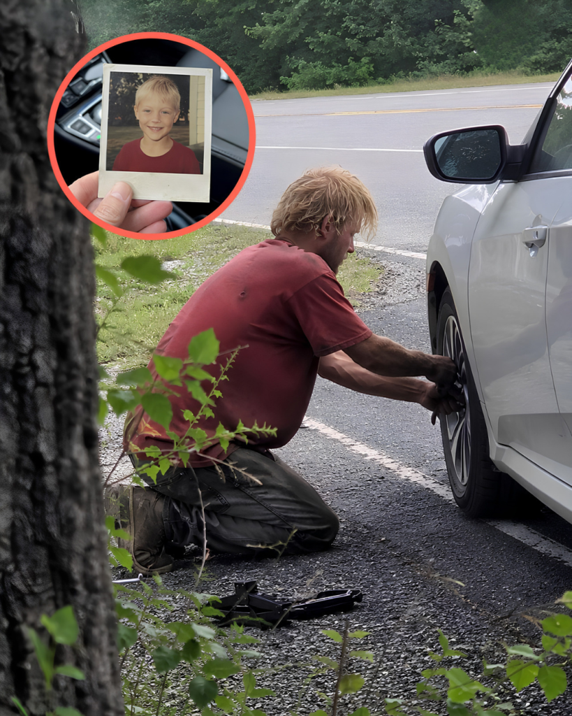 A Homeless Man Helped Me Change a Flat Tire on Route 9 Where My Son Disappeared 20 Years Ago – What He Left on My Passenger Seat Brought Me to My Knees