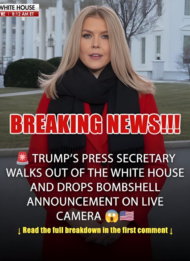 Trump’s Press Secretary Leaves the White House and Makes a Big Announcement