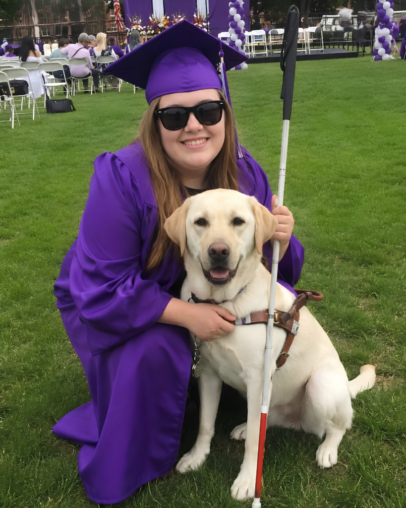 At Graduation, My Blind Daughter’s Guide Dog Started Barking at a Man – Then I Looked Up, and When I Saw Who Was Standing in Front of Me, My Knees Went Weak